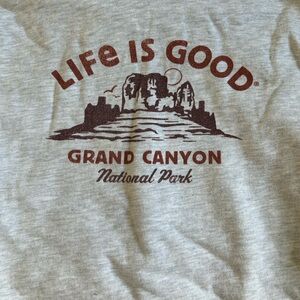 Life Is Good Light Gray Hoodie